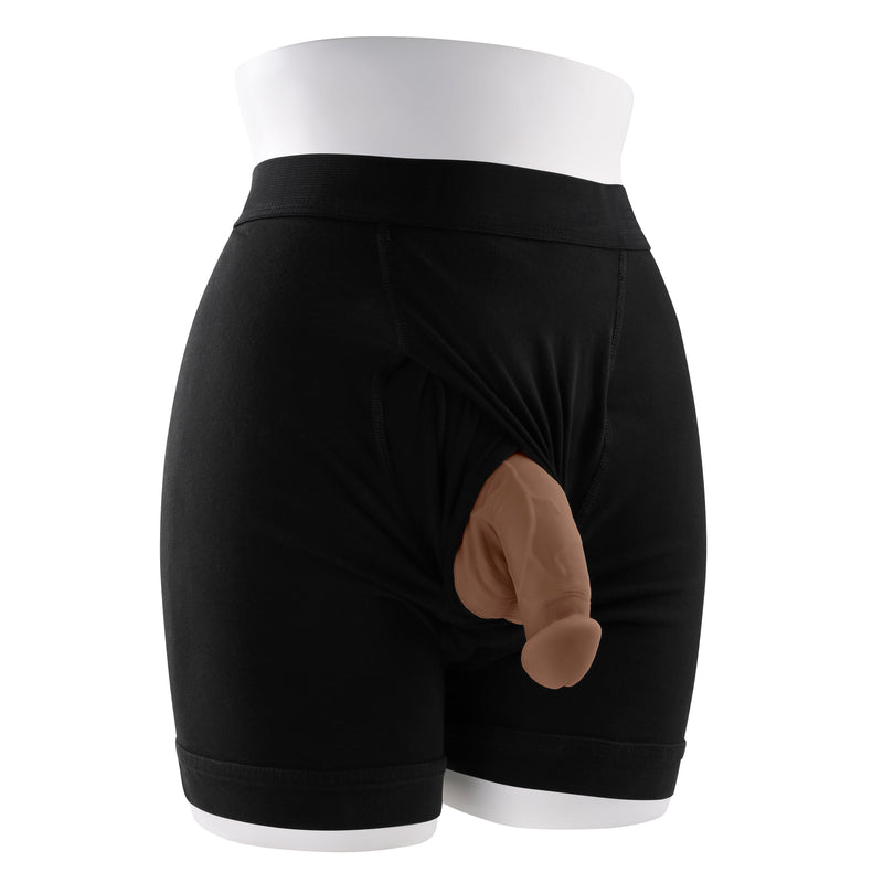 Evolved Novelties 4 Inch Silicone Packer Dark