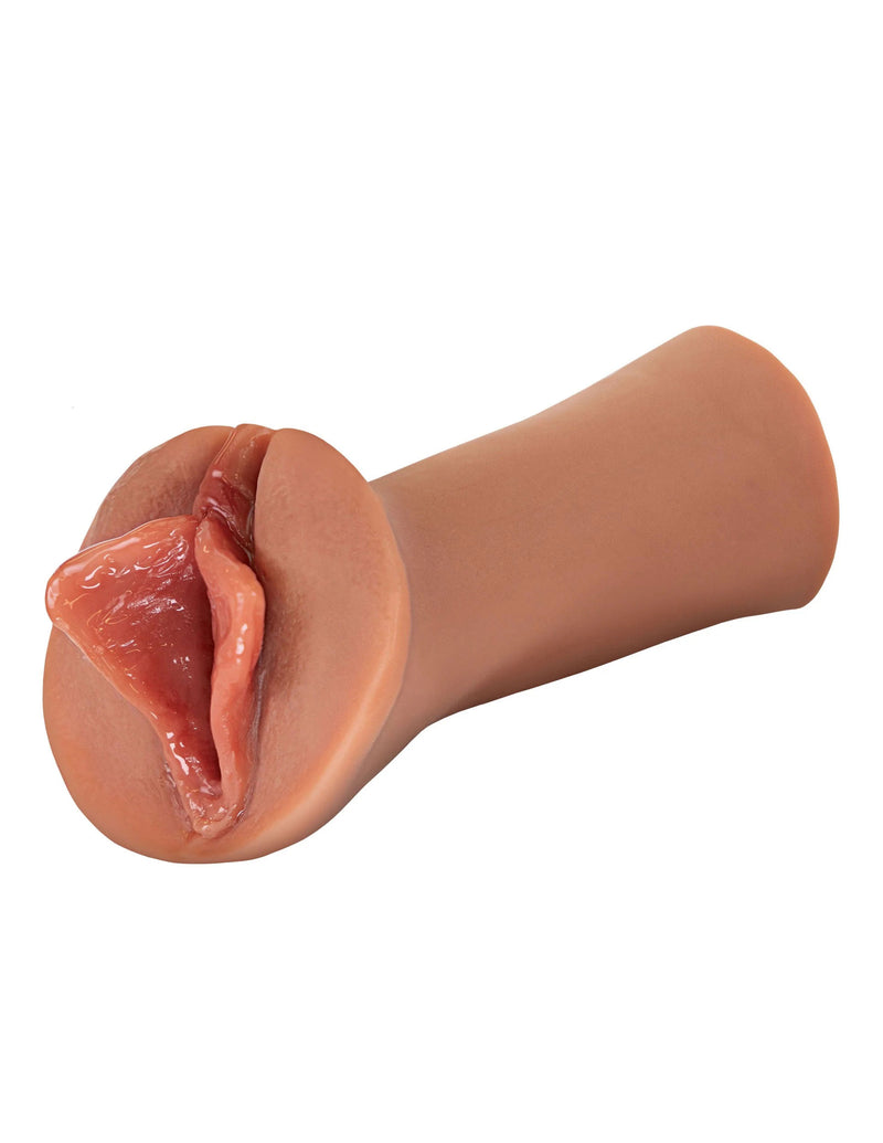 Pipedream Extreme Wet Pussies - Luscious Lips - Tan - Stroker Masturbator - Realistic Pocket Pussy