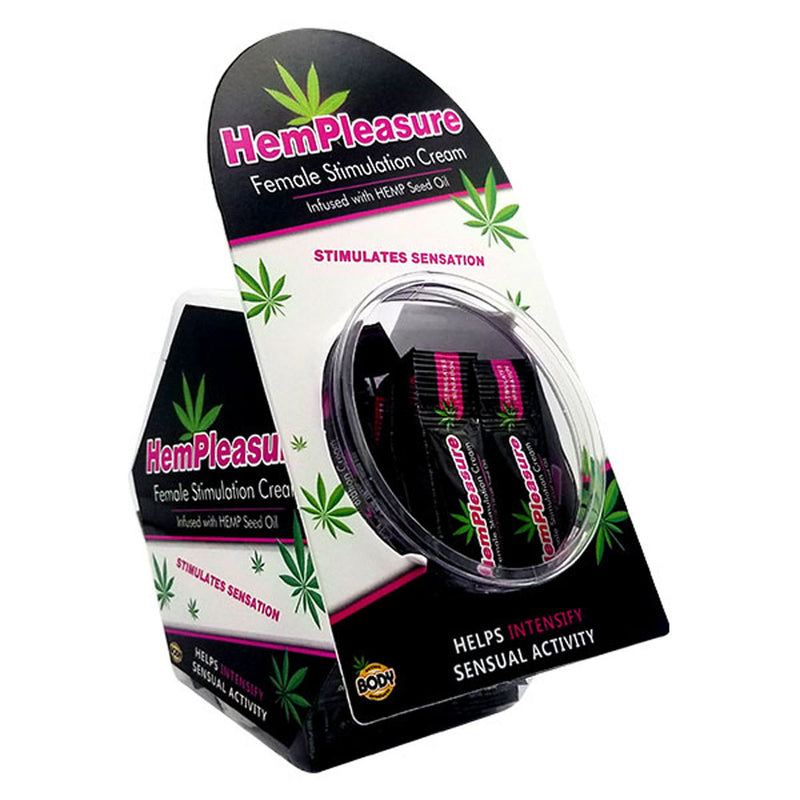 Body Action Hempleasure for Women Sample Packet 50 Pc Fish Bowl Display