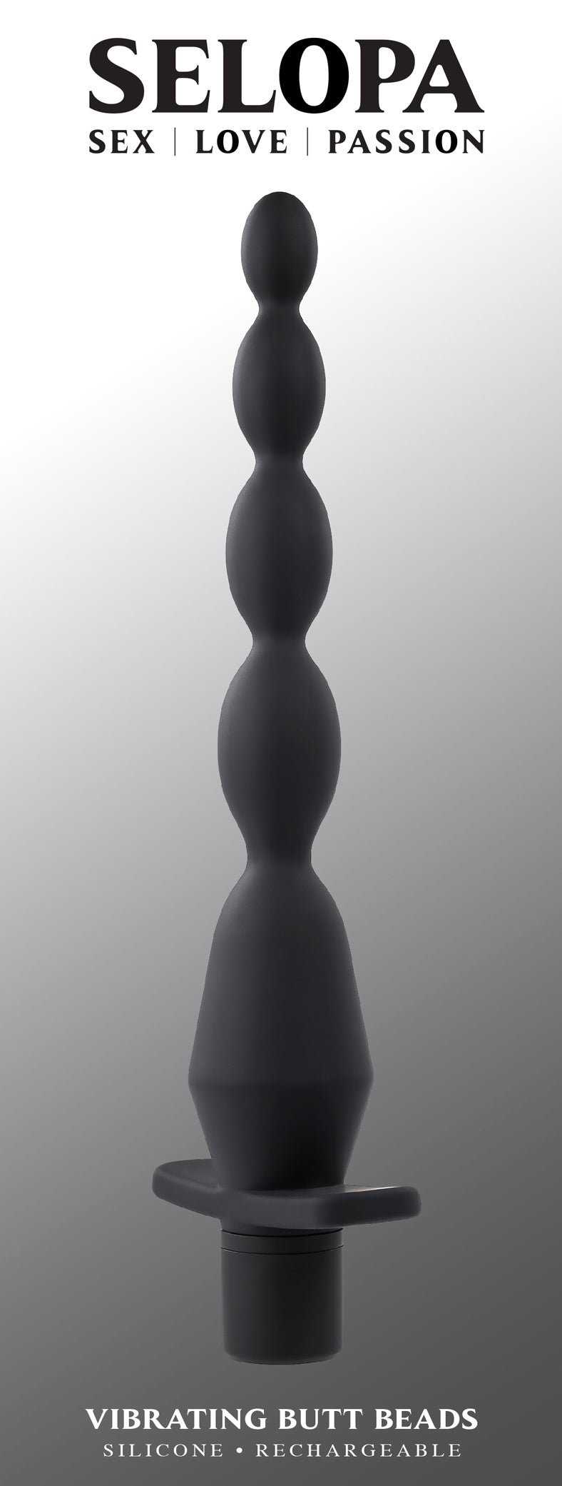 Evolved Novelties Vibrating Butt Beads - Black
