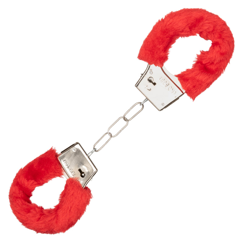 CalExotics Playful Furry Cuffs - Red