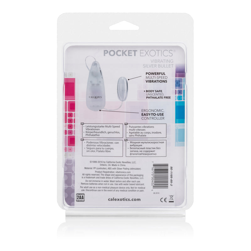 CalExotics Pocket Exotics Vibrating Silver Bullet