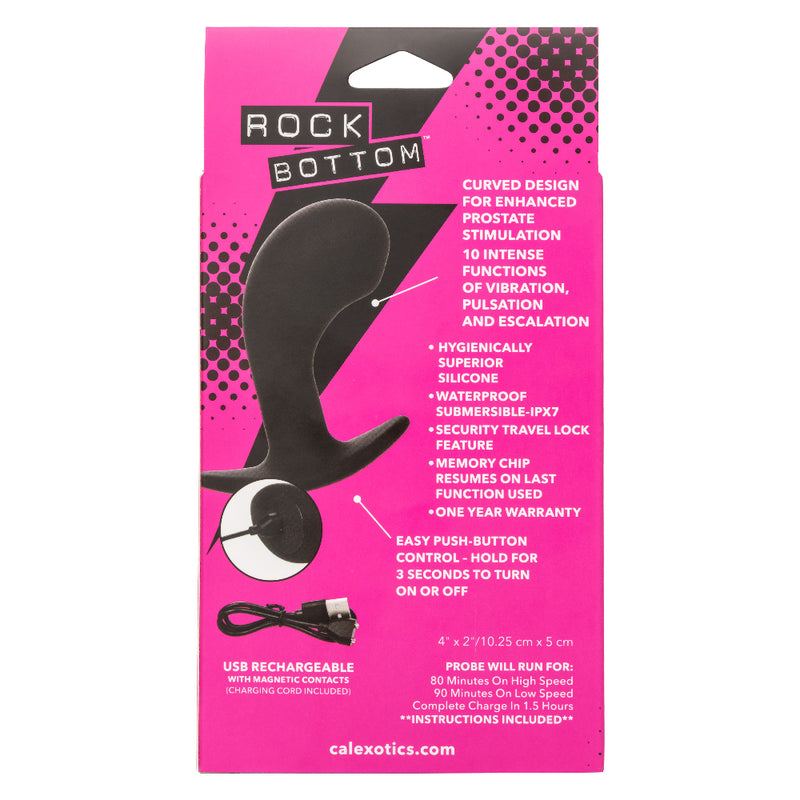 CalExotics Rock Bottom Curved Probe - Black