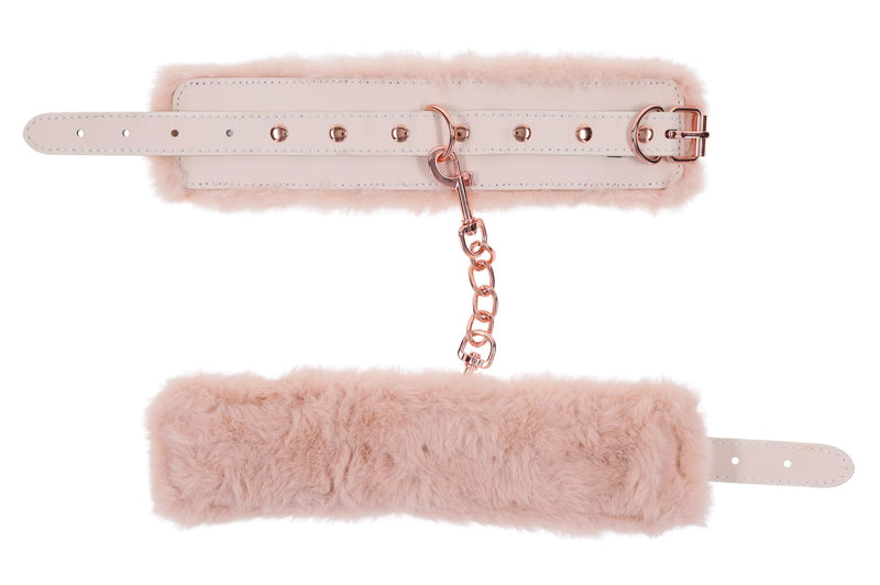Sportsheets Peaches N Creame Fur Handcuffs - Pink