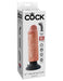 King Cock 6" Vibrating Cock - Light | AdultSex.Toys