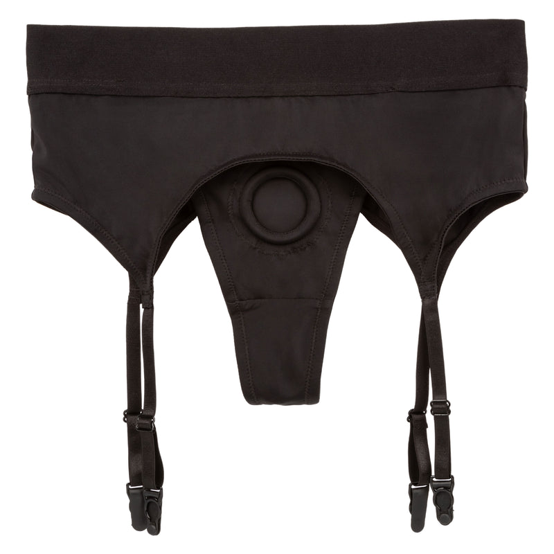 CalExotics Boundless Thong With Garter - L/xl - Black