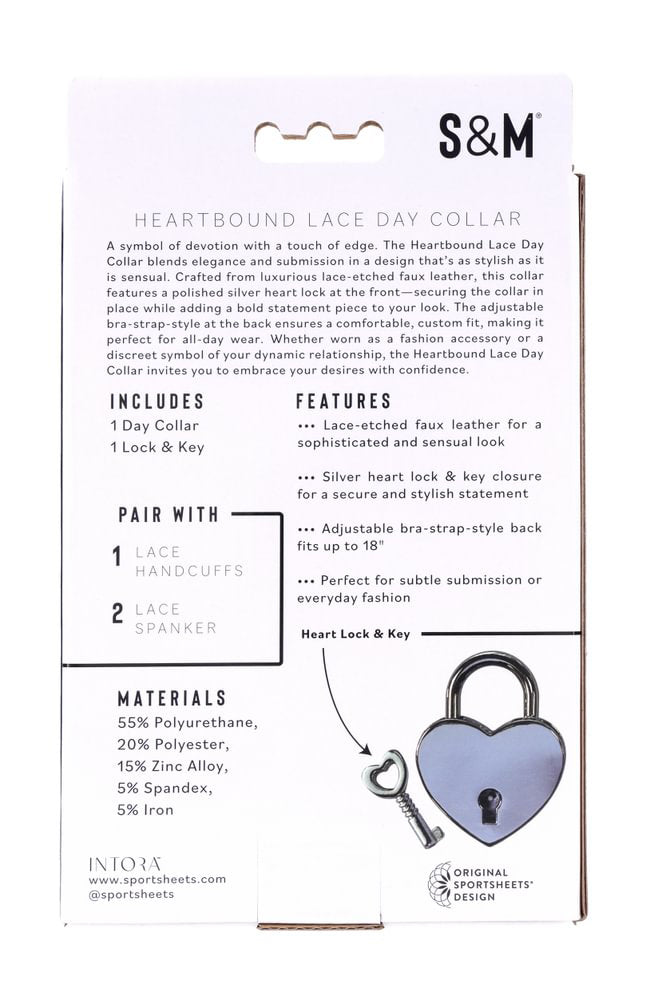 Sportsheets Heartbound Lace Day Collar