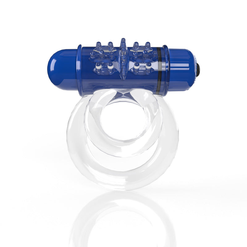 Screaming O Screaming O 4b - Double O Super Powered Vibrating Double Ring - Blueberry