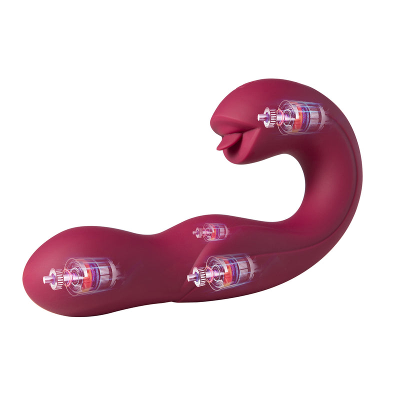 Honey Play Box Joi Pro - Remote Control G-Spot and Clit Stimulator - Maroon
