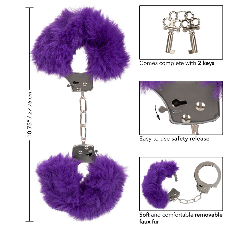 CalExotics Ultra Fluffy Furry Cuffs - Purple