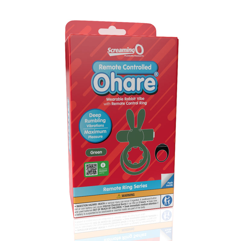 Screaming O Screaming O Remote Controlled Ohare Vibrating Ring - Green