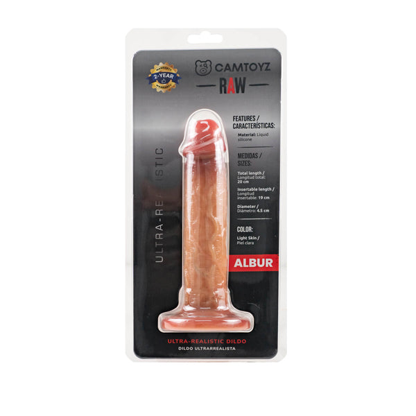 Camtoyz Raw Dildo Ultra Realistic Albur - Brown