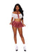 "School Girl Fantasy - One Size - White/red EM-82527WHPKOS"