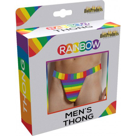 Hott Products Rainbow Mens Thong