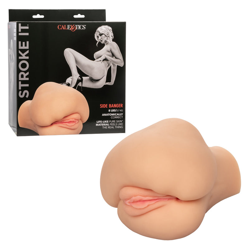 CalExotics Stroke It Side Banger - Ivory - Stroker Masturbator - Realistic Body Part Stroker