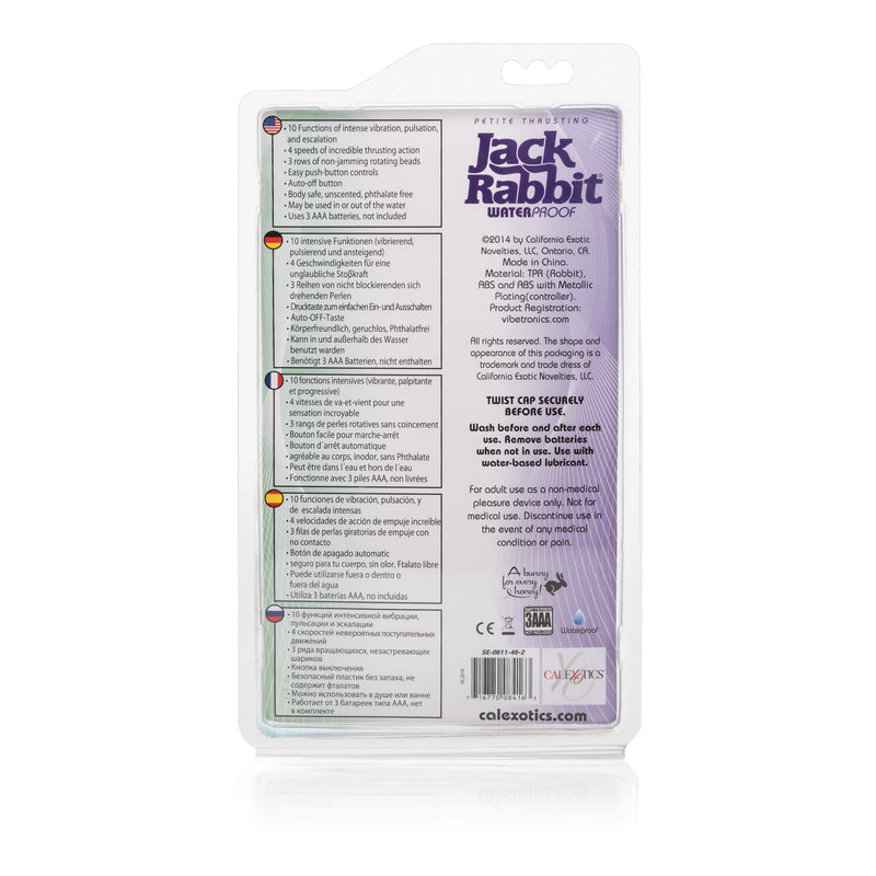 CalExotics Petite Thrusting Jack Rabbit - Purple