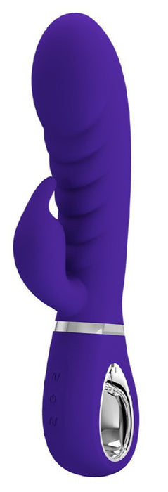 "Prescott Super Soft Rabbit Silicone Vibrator - Purple BI-014635-3"