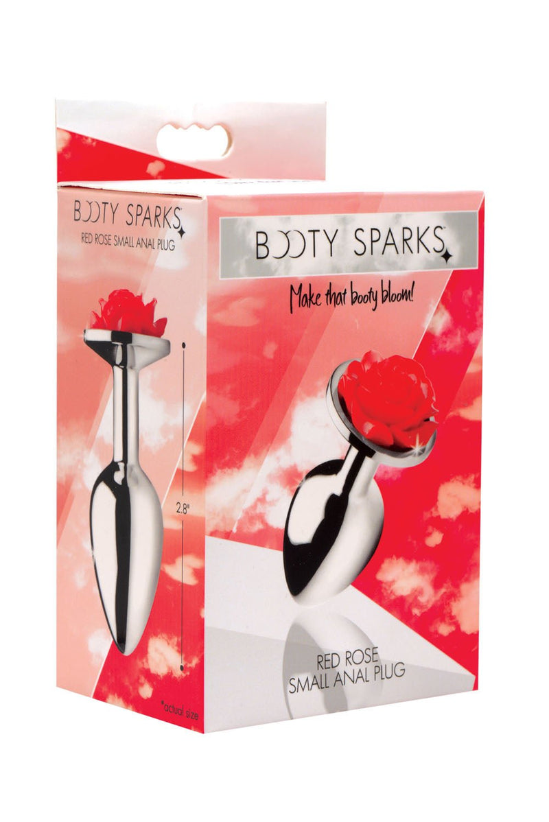 XR Brands Red Rose Anal Plug - Small
