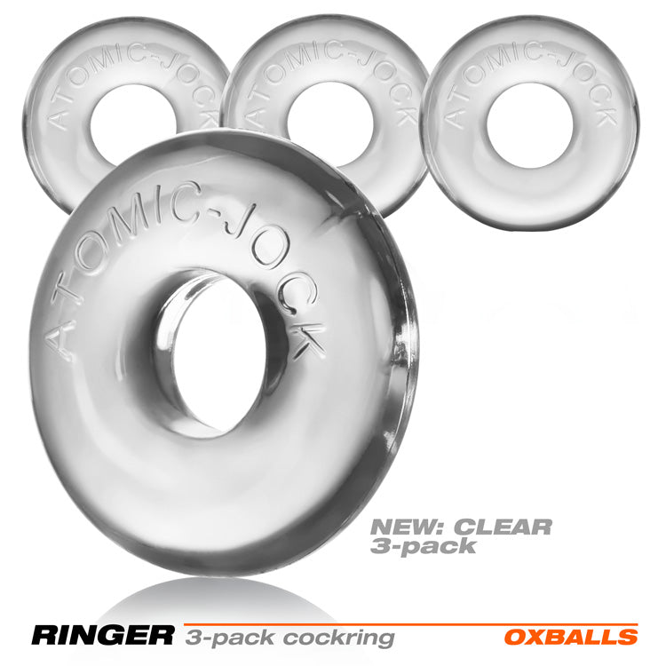 Oxballs Ringer 3-Pack Do-Nut-1 - Clear