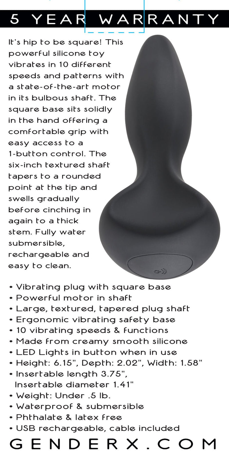 Evolved Novelties Hip to Be Square - Black
