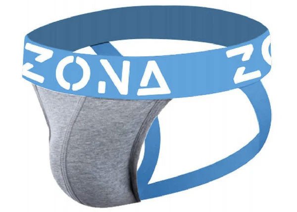 Zona Mens Underwear Grey Vibrant Jockstrap - Large