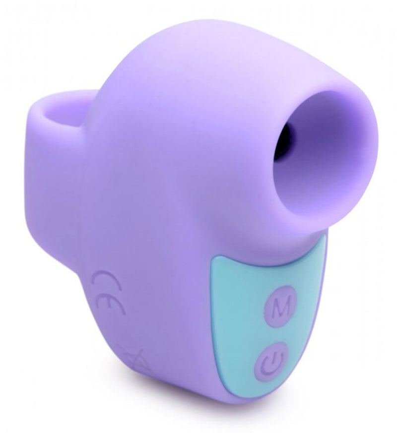 XR Brands Shegasm Mini 12x Mini Silicone Clit Stimulator - Purple