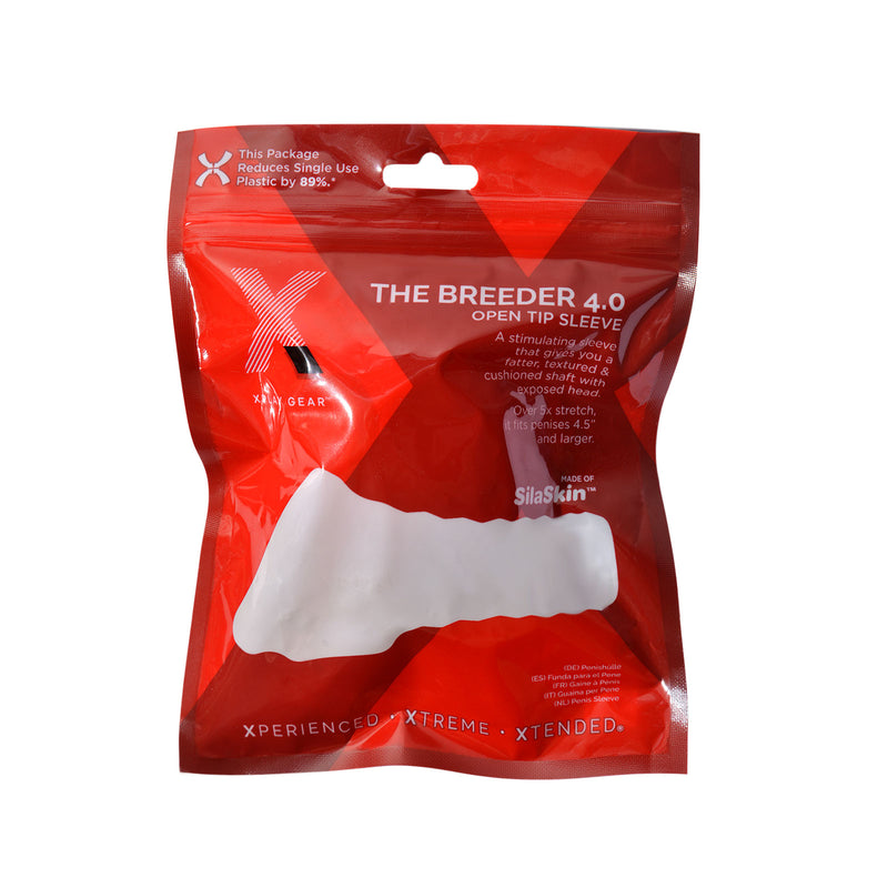 Perfect Fit The Xplay Breeder 4.0 - Open Tip Sleeve - Clear