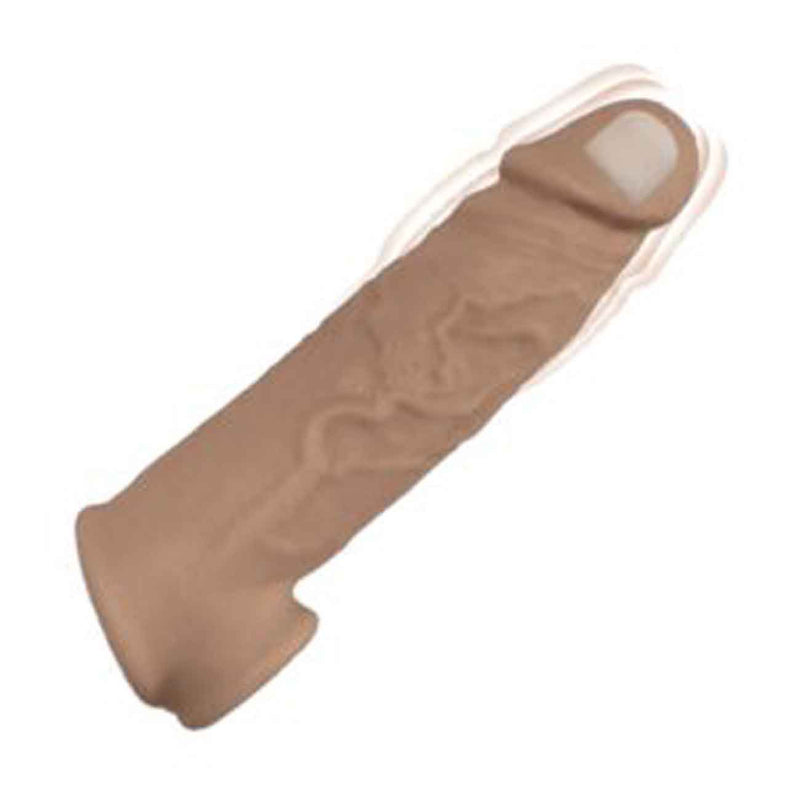 Nasstoys Natural Realskin Vibrating Penis Xtender - Brown