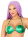 "Mermaid Shell Bra Top - Small - Green LA-A2901GRNSM"