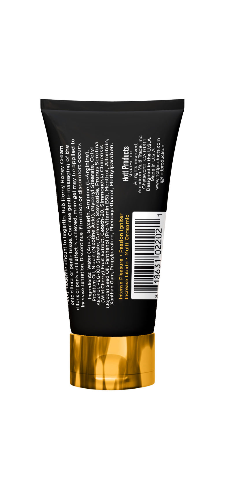 Hott Products Horny Honey Arousal Cream 1 Oz Tube