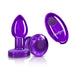 "Vibrating Purple Metal Remote Plug - Small VB-CC9148"