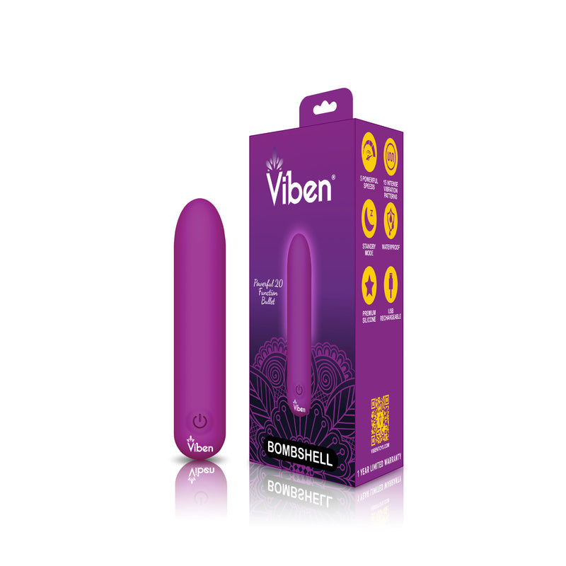Viben Bombshell Flexible Bullet - Berry