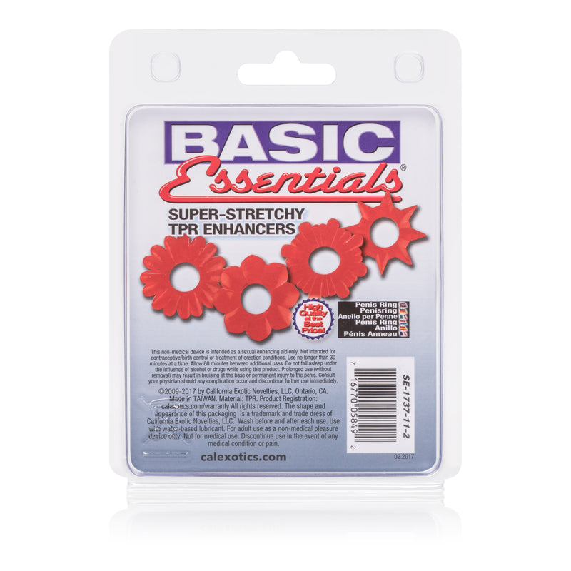 CalExotics Basic Essentials 4 Pack - Red