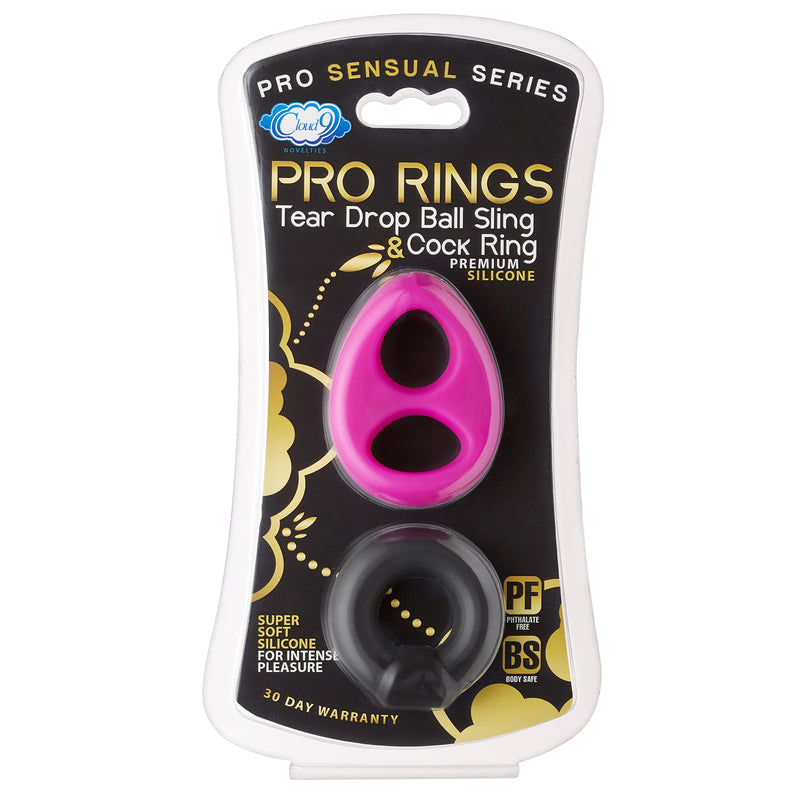 Cloud 9 Novelties Pro Sensual Silicone Tear Drop Ring / Donut Sling