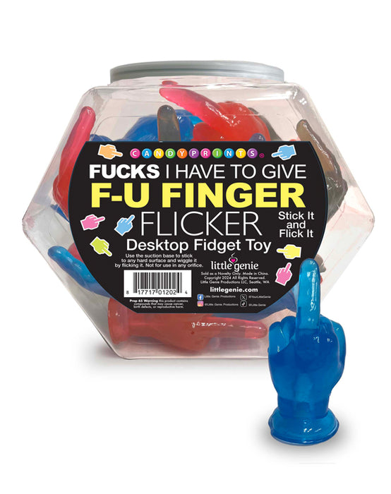 "Fu Finger Flicker Fishbowl of 24 LG-CP1202"