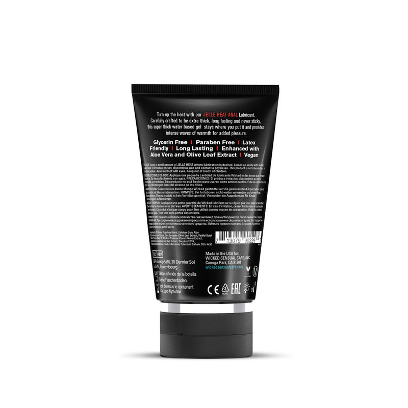 Wicked Sensual Care Jelle Heat Warming Anal Gel Lubricant - 4 Fl. Oz.