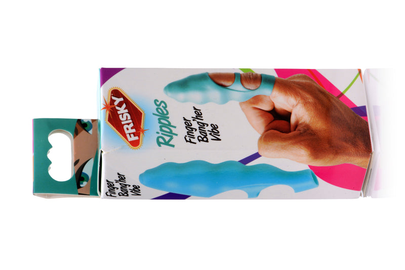 XR Brands Ripples Finger Bang-Her Vibe - Teal