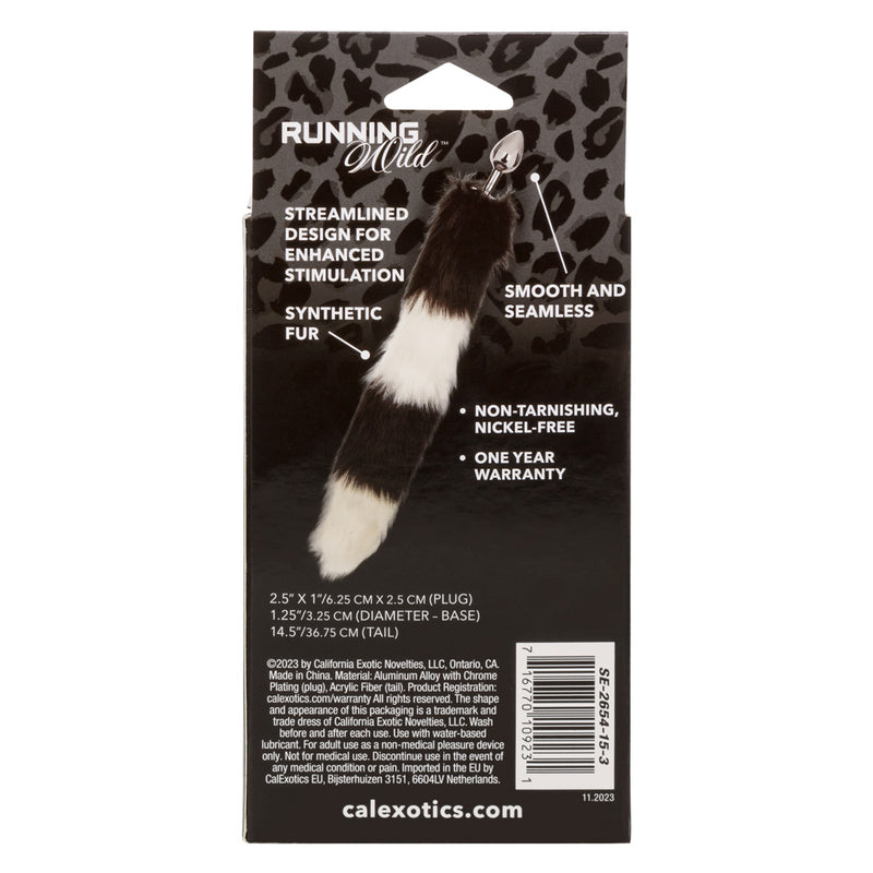 CalExotics Running Wild Tail - Black/white
