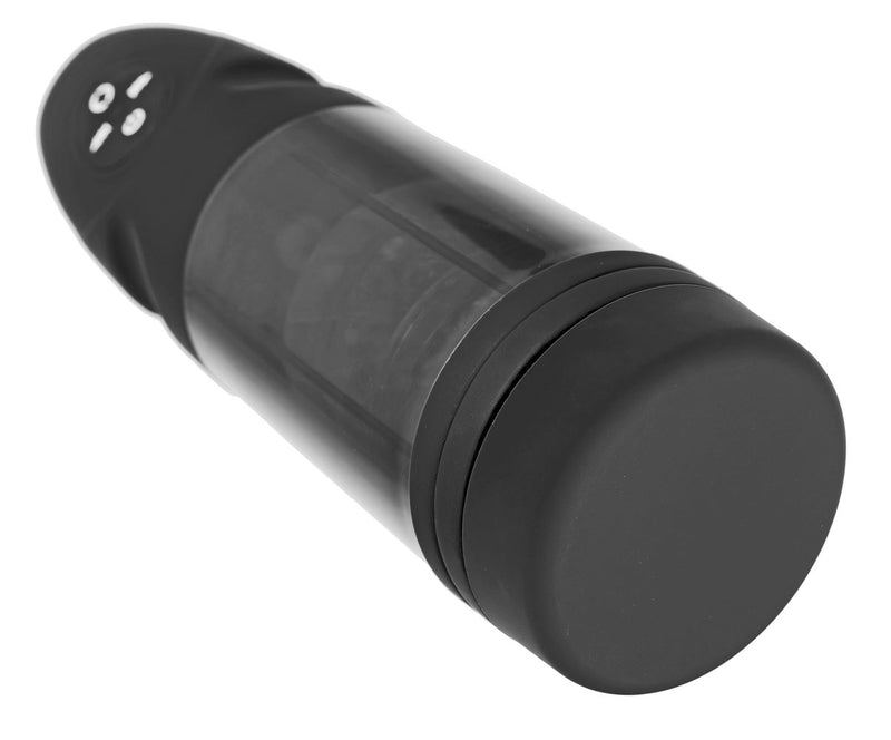 XR Brands Love Botz Stroke Multifunction Rechargeable Stroker - Automatic Stroker Masturbator - Canister Masturbation Cup