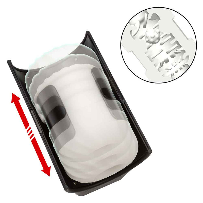 CalExotics Optimum Power - Power Thruster - Black - Automatic Stroker Masturbator - Canister Masturbation Cup
