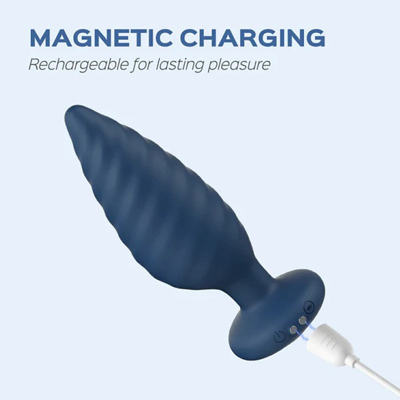 Honey Play Box Noah - App Controlled Rotating Butt Plug - Blue
