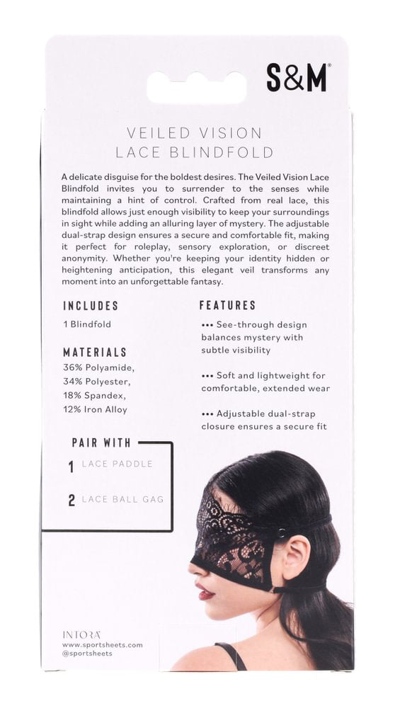 Sportsheets Veiled Vision Lace Blindfold