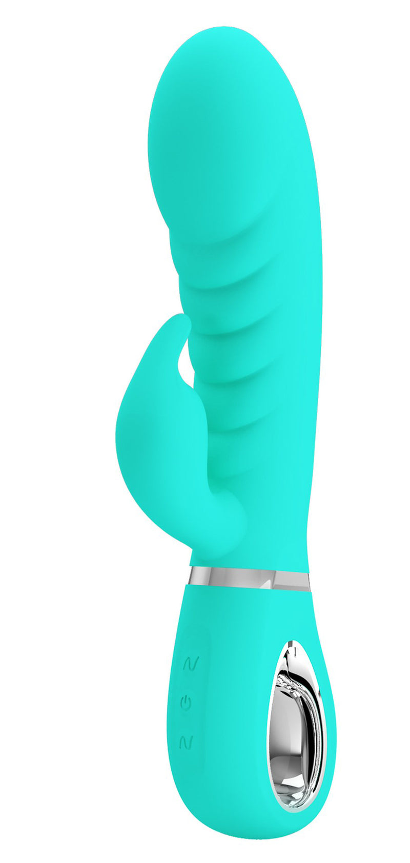 Pretty Love Prescott Super Soft Rabbit Silicone Vibrator - Vibrator -Teal