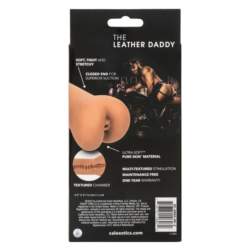 CalExotics Cheap Thrills The Leather Daddy - Stroker Masturbator - Realistic Pocket Pussy