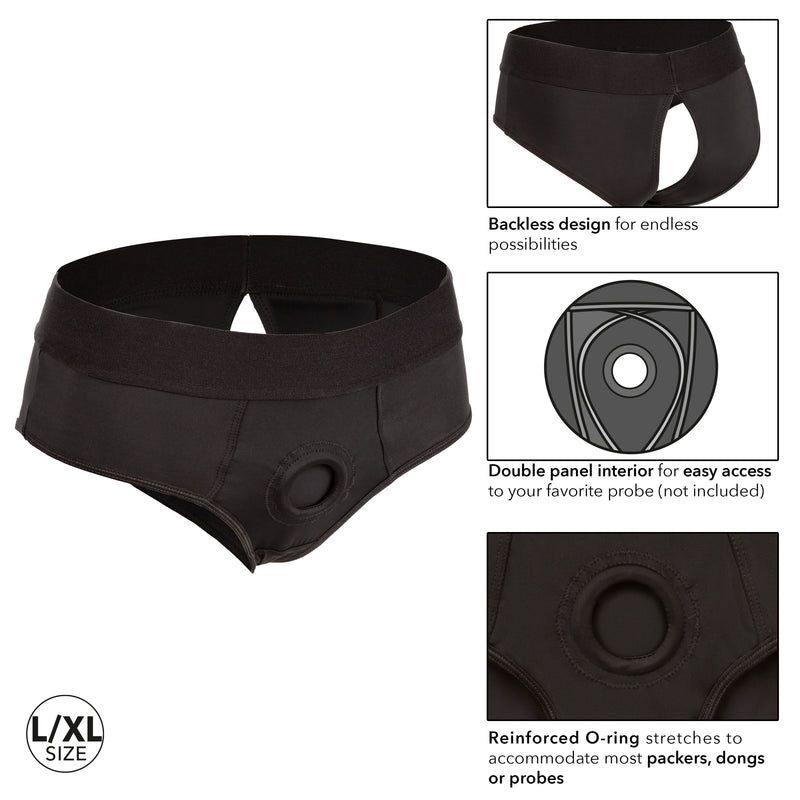 CalExotics Boundless Backless Brief - L/xl - Black