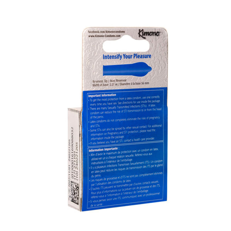 Paradise Marketing Kimono Microthin XL 3 Count Condoms