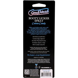 Doc Johnson Goodhead Booty Licker Spray Cotton Candy 1 Fl Oz