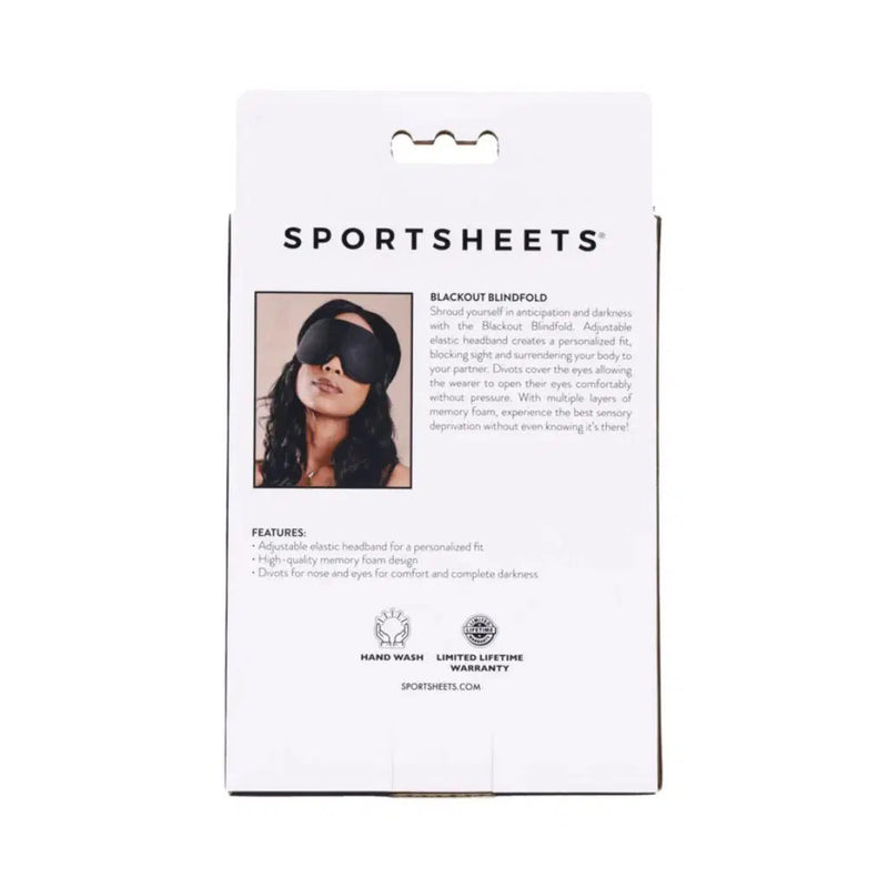 Sportsheets Blackout Blindfold - Black