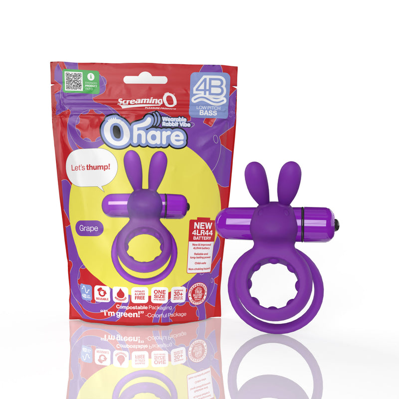 Screaming O Screaming O 4b - Ohare Wearable Rabbit Vibe - Grape