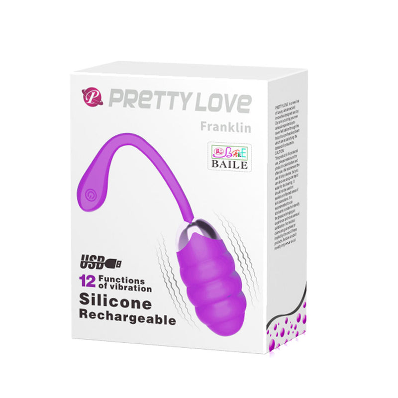 Pretty Love Pretty Love Franklin Rechargeable Egg Vibe - Purple